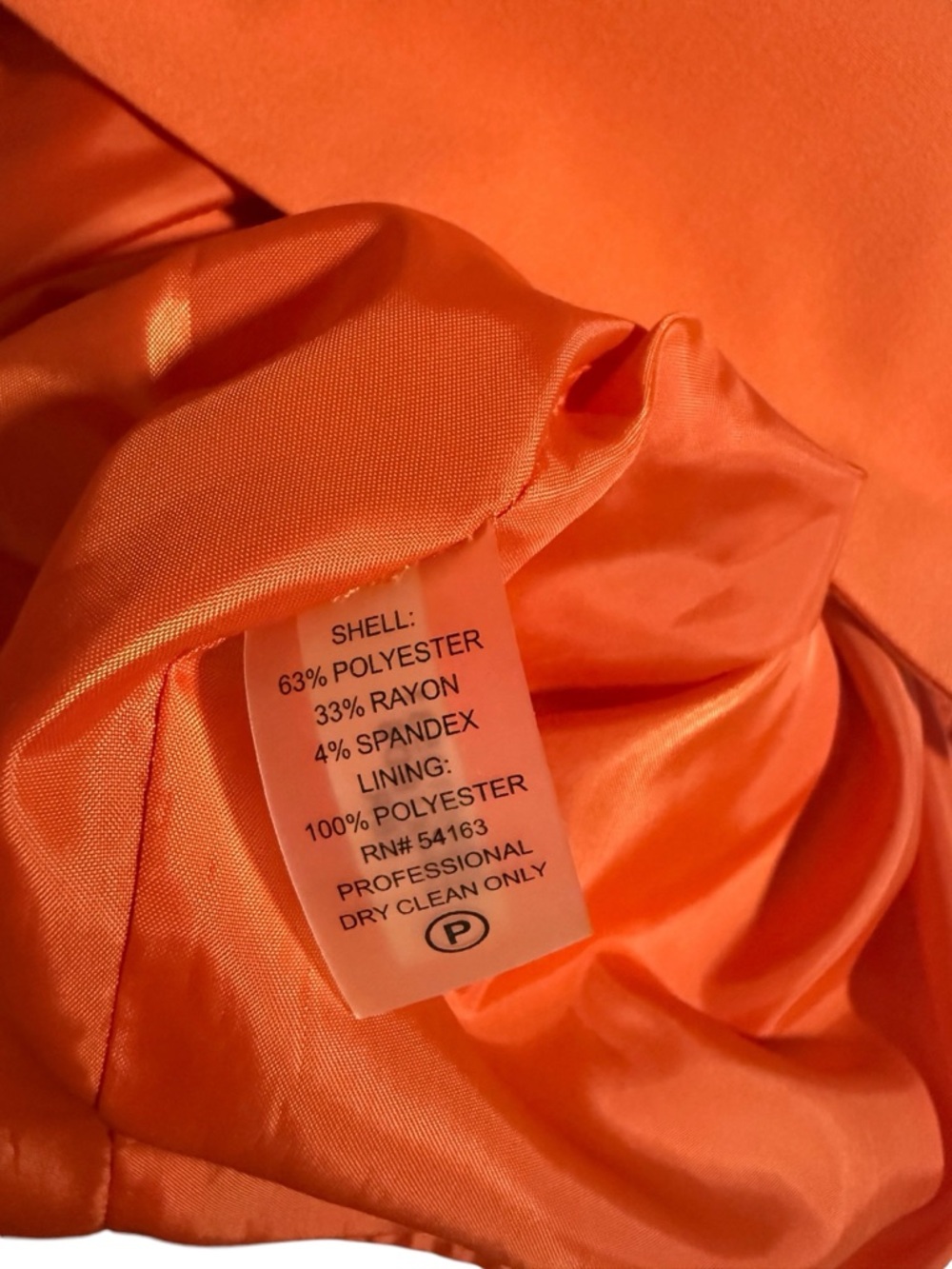 Calvin Klein Orange Midi Sheath Dress with Gold-Tone Belt - Picture 8 of 9